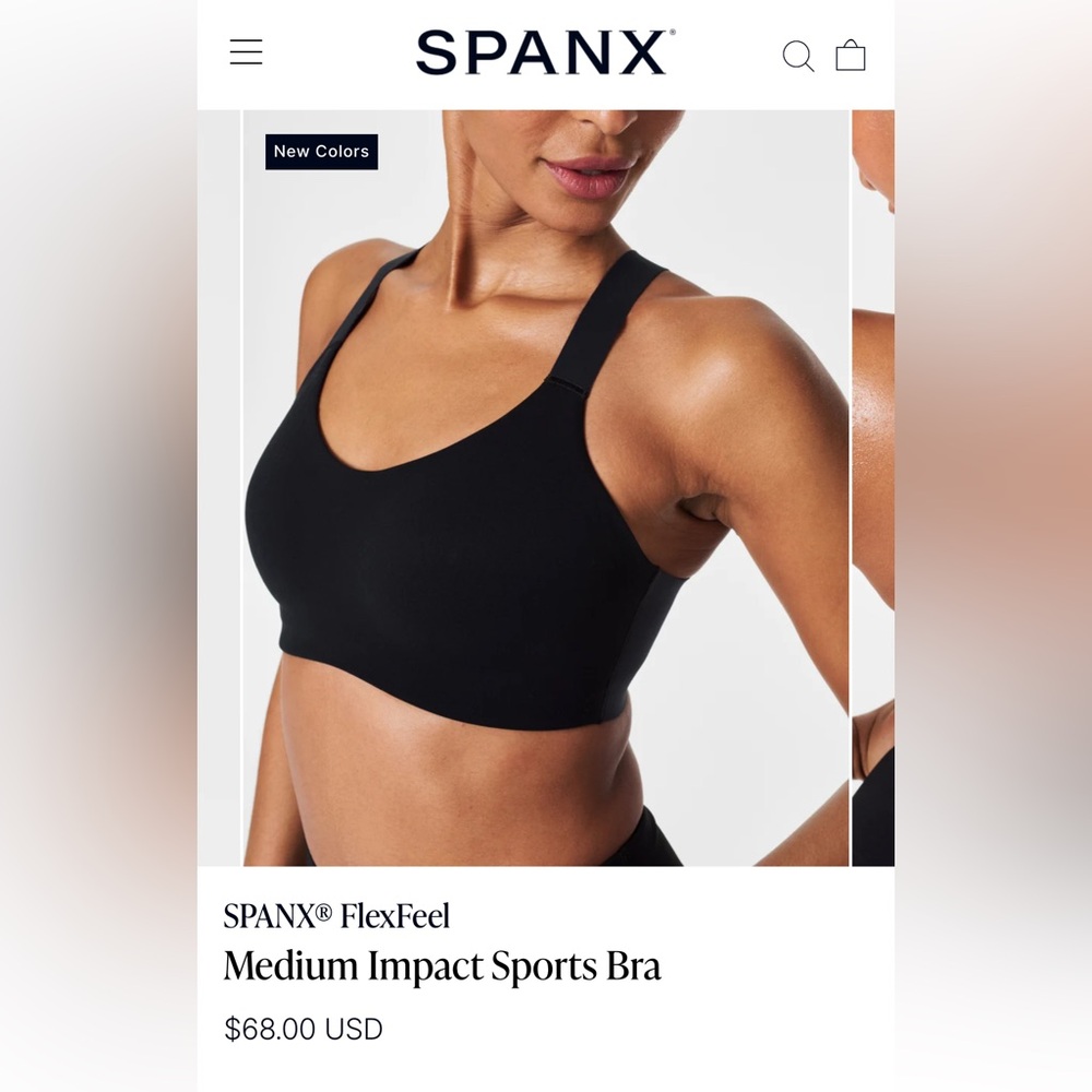 Spanx Flex Feel Medium Impact Sports Bra